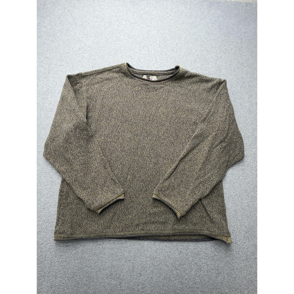 The Territory Ahead Sweater Mens Large Gray Cotton Acrylic Crewneck Pullover